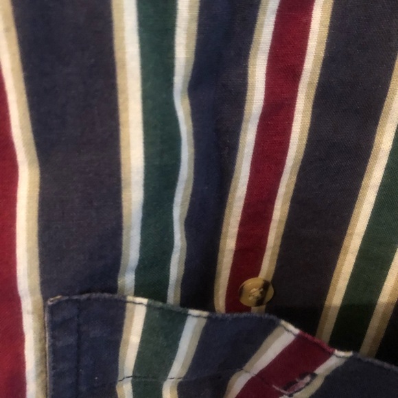 🆑⚡️ Vintage White oak striped button up long sleeve shirt - Picture 3 of 6